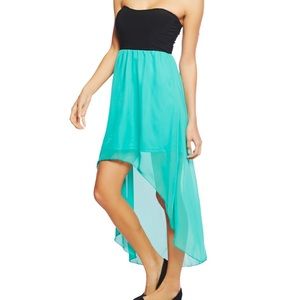 Wet Seal Strapless High Low Dress